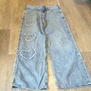 Abercrombie Kids 11/12 Long Low Rise Baggy Jeans Girls